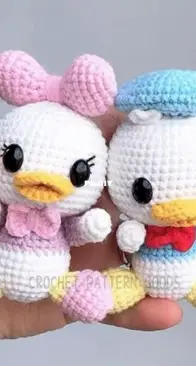 Crochet Pattern Goods - Li Ai Yo de Tao Zizi - Lin Baby - Shu Ling - Donald Duck & Daisy Duck